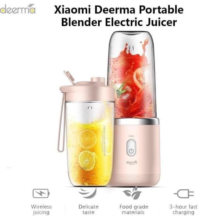 Deerma Portable Blender Electric Juicer 400Ml - Promo 