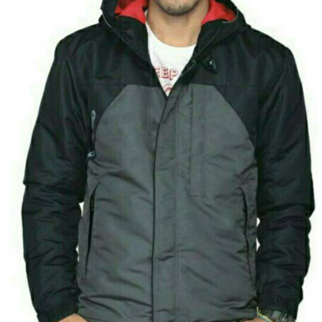 Jaket motor  outdoor windbreaker Grey sporty