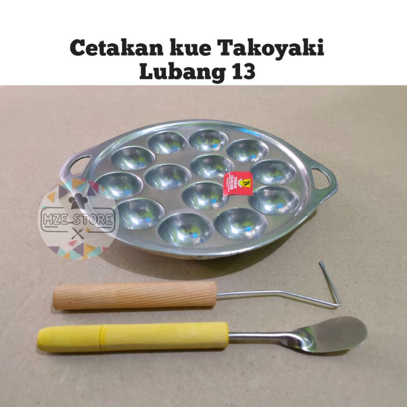 CETAKAN KUE TAKOYAKI LUBANG 13 ASLI TEBAL