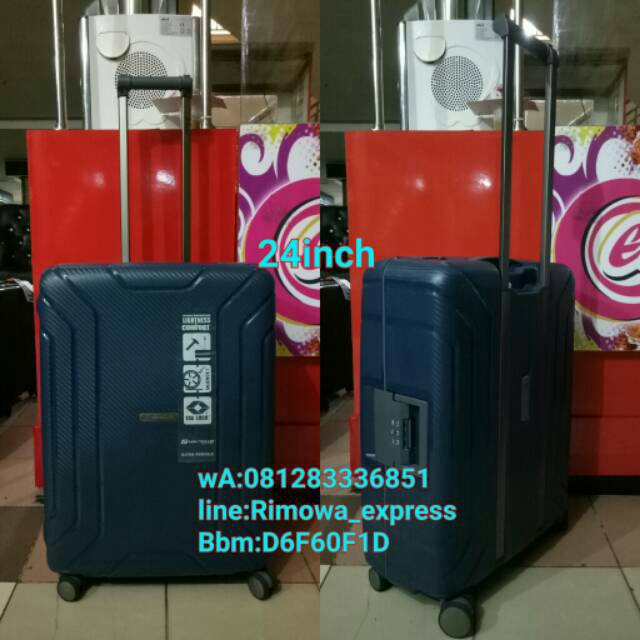 Koper original terbaru Navy Club polycarbonate no zipper size 24inch bagasi