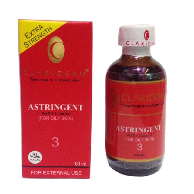 Jual [ORIGINAL]CLARIDERM ASTRINGENT 3 ALKOHOL / Toner Pembersih Wajah