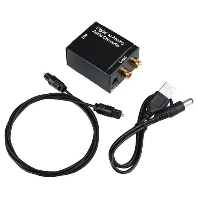 digital to analog audio converter toslink optical coaxial to rca untuk LED TV