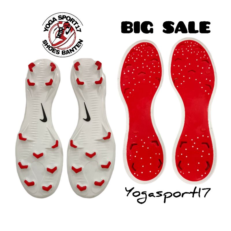 Outsole/sol sepatu bola nik ori, pull sepatu bola dua warna