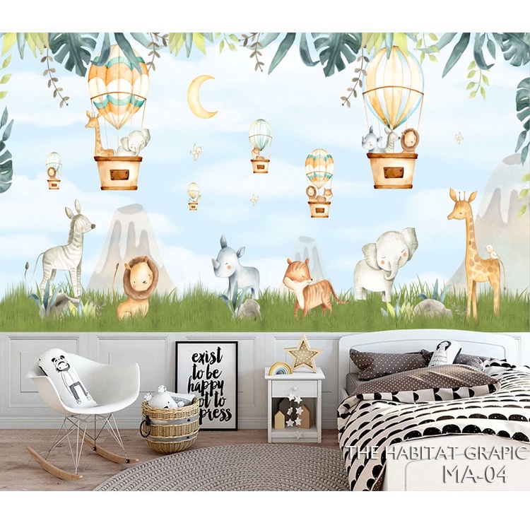 WALLPAPER DINDING KAMAR TIDUR ANAK LAKI-LAKI WALPAPER DINDING STIKER KARTUN KARAKTER WALPEPER COWOK