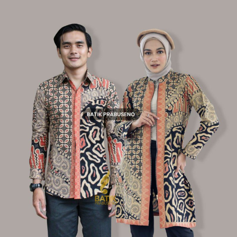 ZASKIA COUPLE BAJU BATIK PRABUSENO LENGAN PANJANG