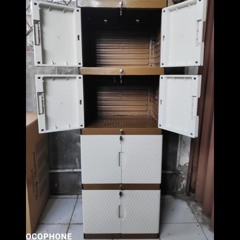 Lemari Baju Lemari Pakaian Lemari Plastik Lemari Bw Putih ::..