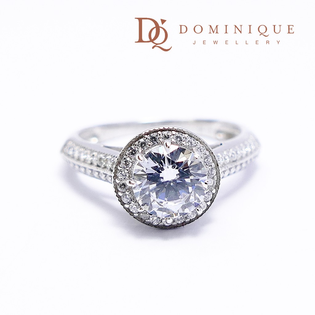 

Dominique Jewellery- Cincin Solitaire 75% SNI DQC 1385