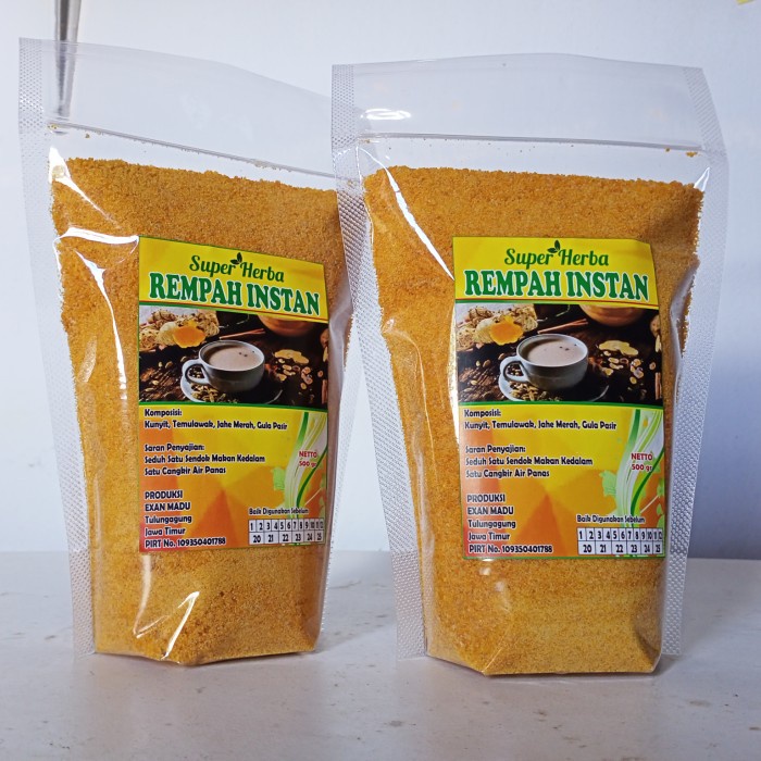 

Hemat! Rempah Instan 500 gr (Kunyit, Temulawak dan Jahe Merah) (BERKUALITAS)