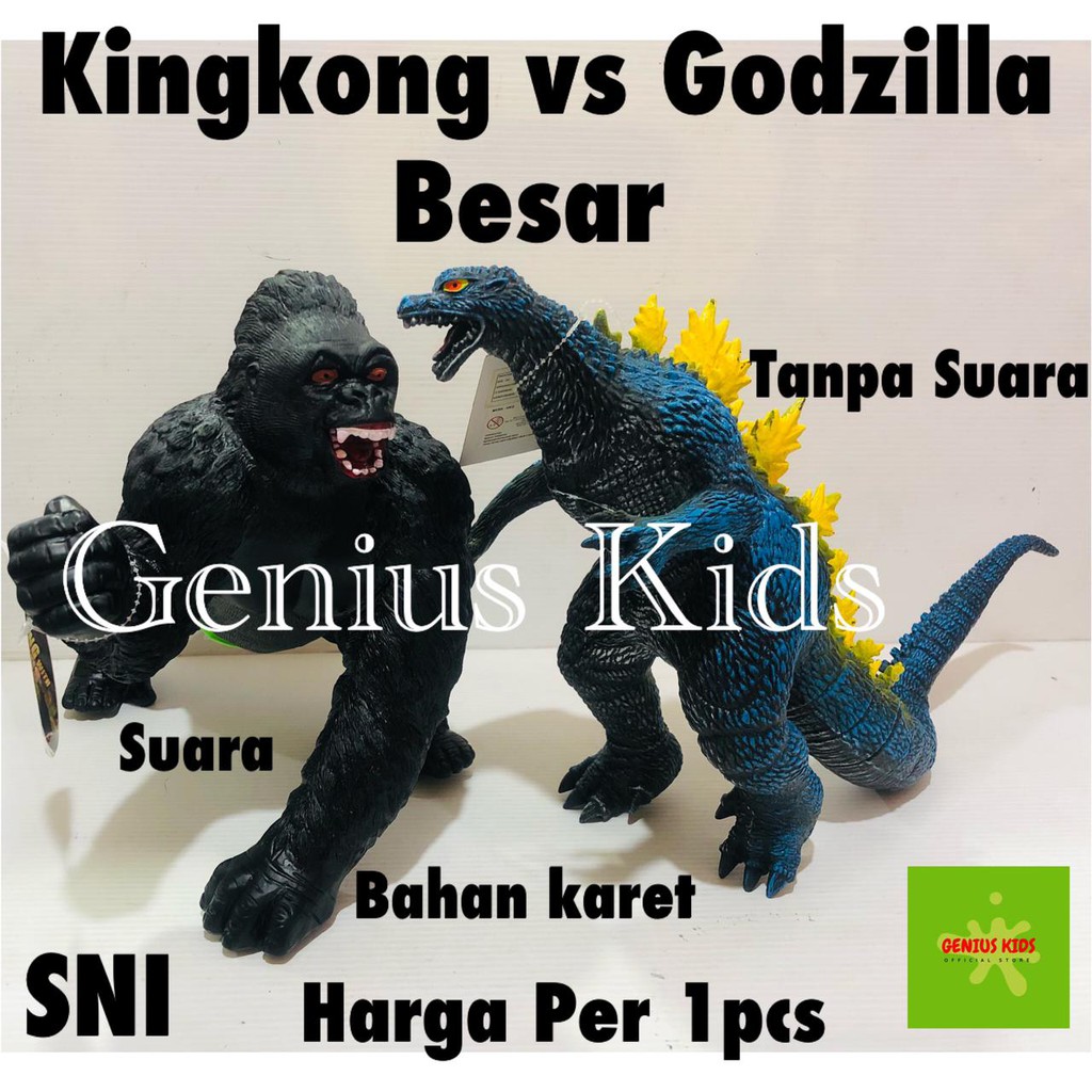 MAINAN GODZILLA JUMBO BAHAN KARET/ MAINAN KINGKONG BESAR JUMBO KARET