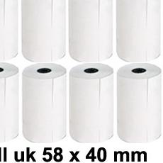 

ⅎ Paket hemat kertas thermal printer uk 58 x 40 mm 10 roll ✫