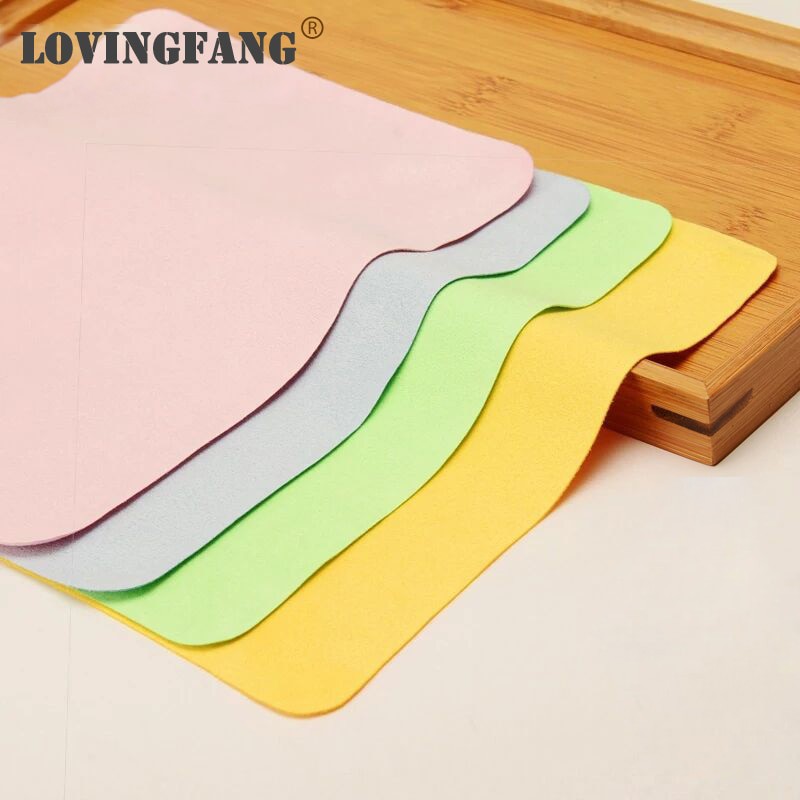 Grab Medan Kain Microfiber Lap Pembersih Lensa Kacamata 145 x 175mm 5 PCS LOVINGFANG LV11 - Mul