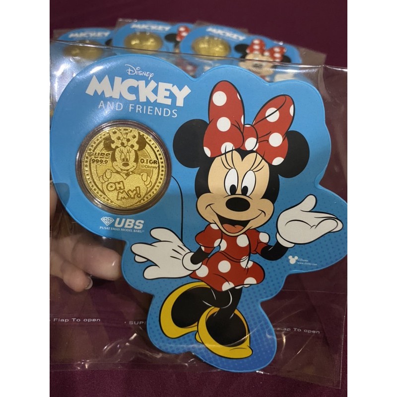New Item Minnie mouse emas 0.1gram by UBS