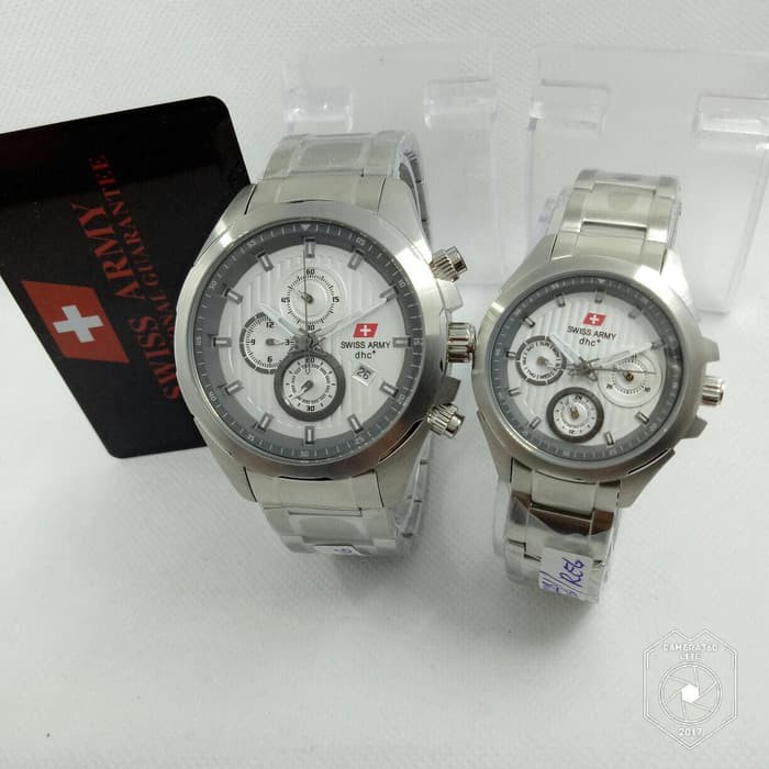 Sale Jam Tangan Swiss Army Couple SA 2281 Silver White Jam Original Murah Keren