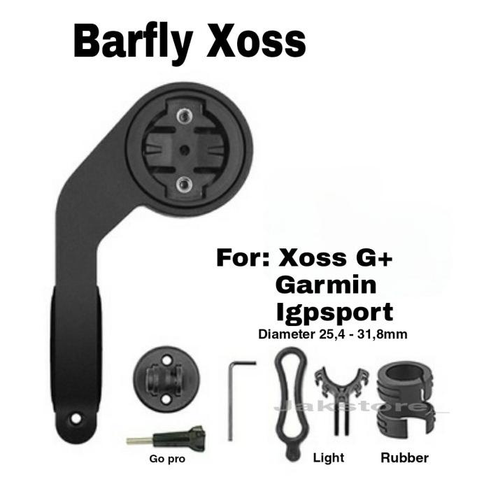 Barfly Xoss G+ untuk Xoss G+ Garmin Barfly G+ G Plus Go pro atau lampu