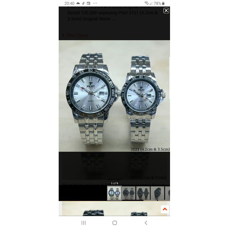 Jam tangan pasangan pilot