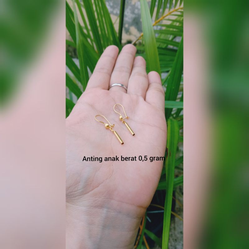anting emas muda kadar 15%