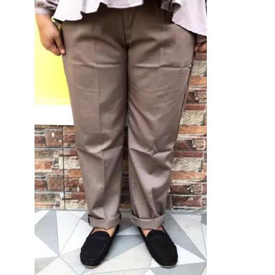 J9H4 JUMBO BAGGY PANTS PREMIUM BB 80 - 130 KG CELANA FASHION WANITA JUMBO CELANA PANJANG WANITA BIG