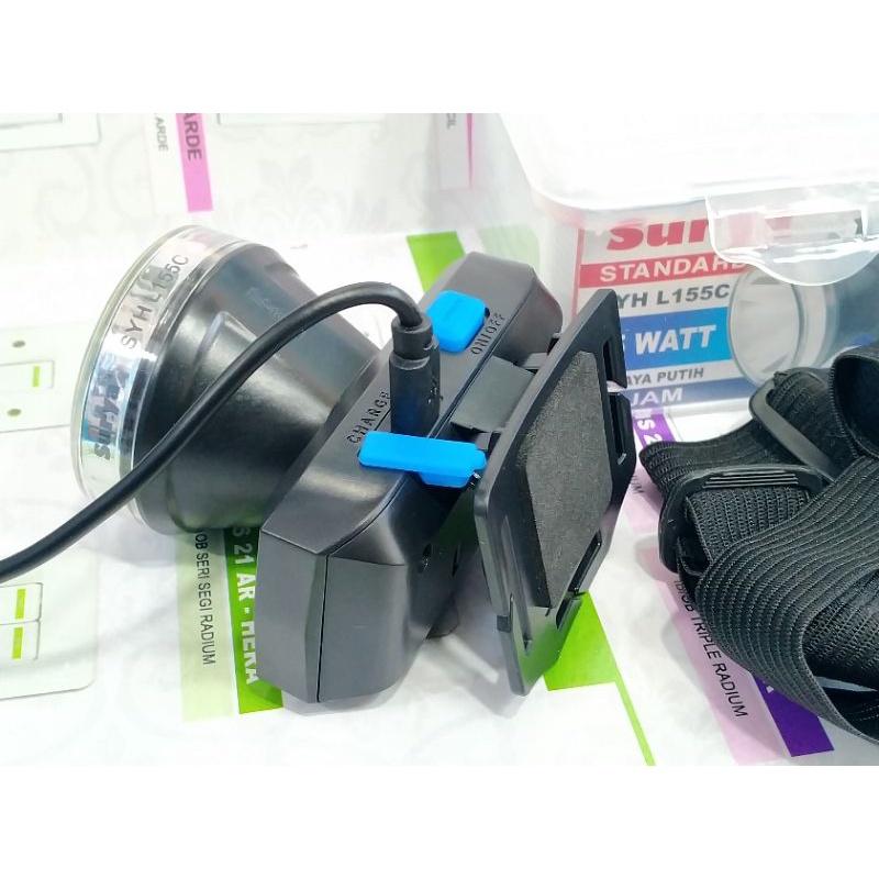 Senter Kepala Surya SYH-L155C LED 15 WATT Cahaya Putih-3
