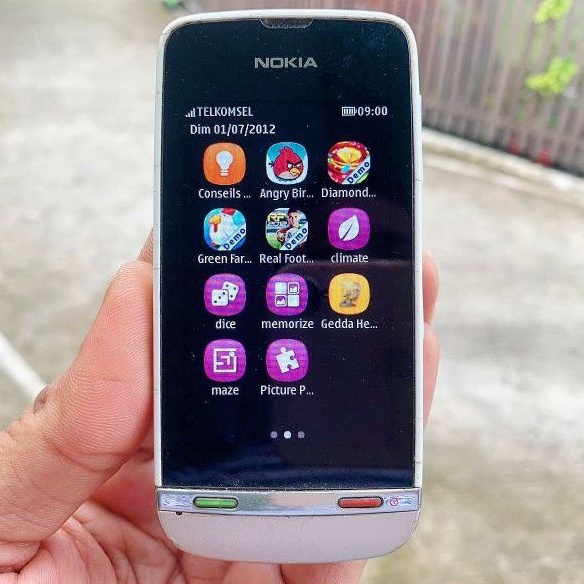 (TERJUAL) NOKIA ASHA 311PUTIH HP JADUL SECOND ORIGINAL KLASIK LAYAR SENTUH HANDPHONE NOSTALGIA