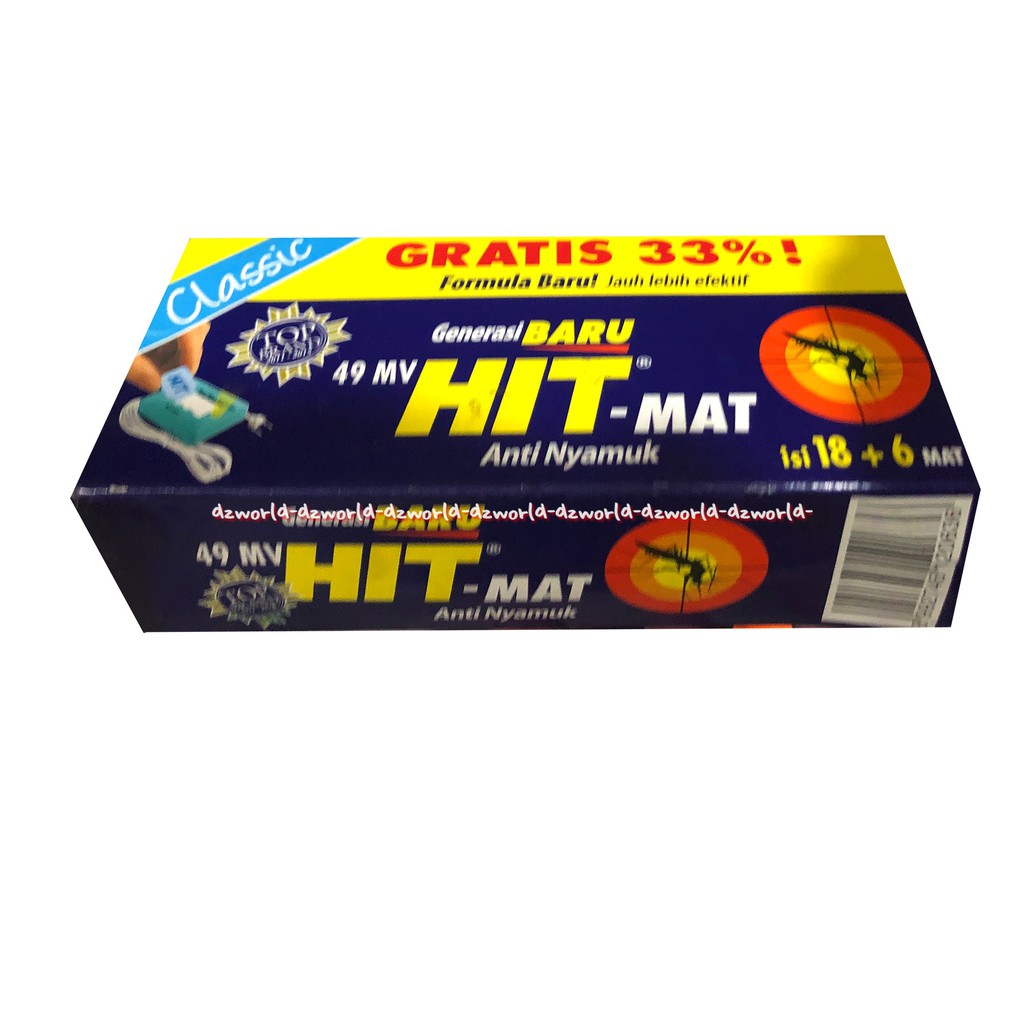 HIT Mat Refill Anti nyamuk Obat nyamuk Electri Mat Hit-Matt isi 18 Free 6mat Hit Matt Listrik