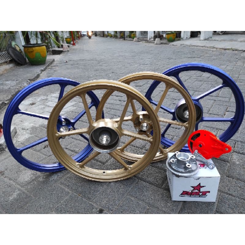 velg pelg brt chemco jupiter mx rx king mx king mp cb gl / velg BRT CHEMCO original baru