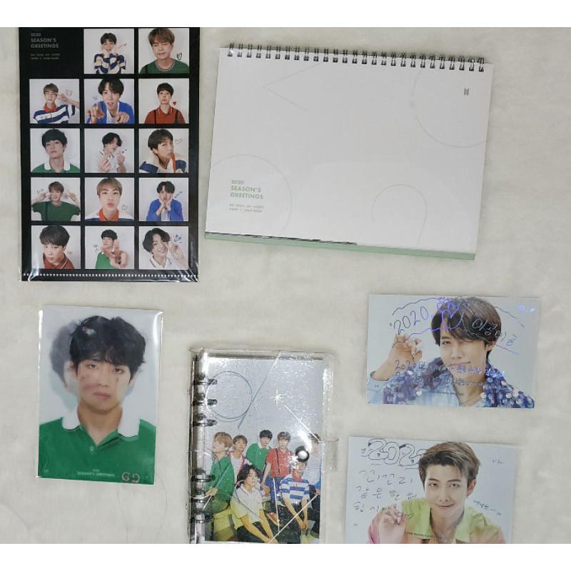 SHARING BTS SEASON'S GREETINGS 2020 RING DIARY/STICKER/JUNGKOOK SET/JIN SET/ YOONGI SET/ MINI POSTER