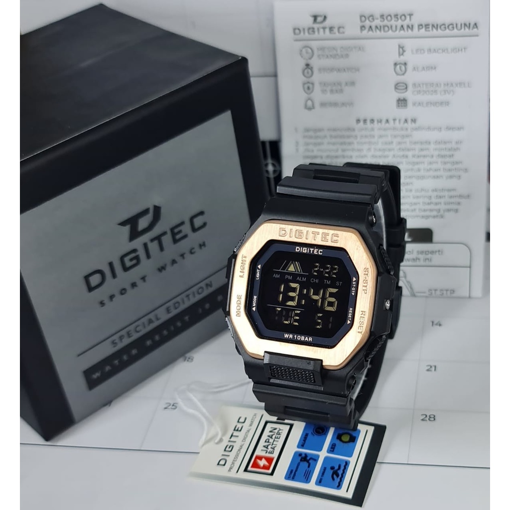 Jam Digitec 5050 DG 5050 original Spesial Edition jam tangan pria Digitec DG 5050