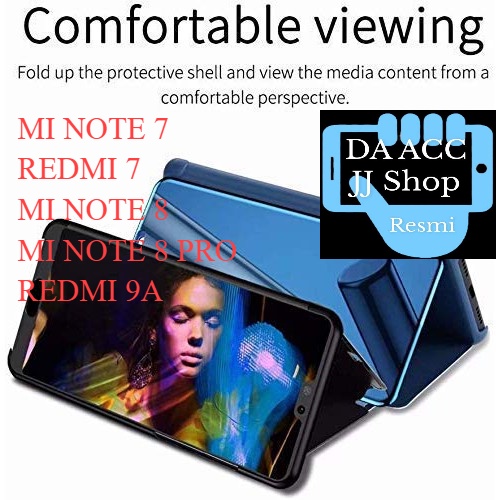 DA ACCMI NOTE 7 REDMI 7 MI NOTE 8 NOTE 8 PRO 9A Flip Cover Mirror Standing Case