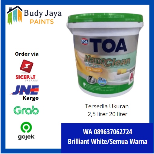 Jual CAT TEMBOK TOA NANOSHIELD SILKTOUCH PUTIH 20 LITER Indonesia