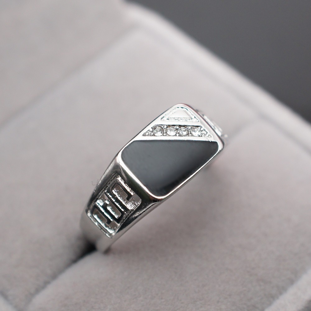 925 sterling silver cincin pria perhiasan gaya vintage