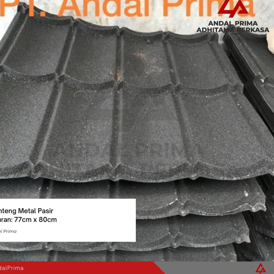 Terlaris.. Genteng Metal Pasir HITAM 2x4 x 0.25mm