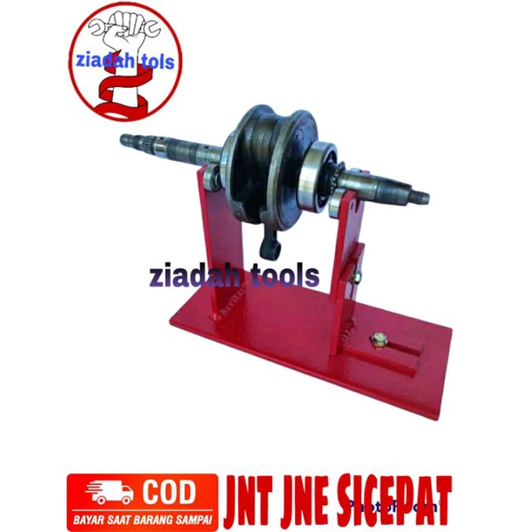 Stand dudukan senter bandul kruk as motor Balancing Kruk As