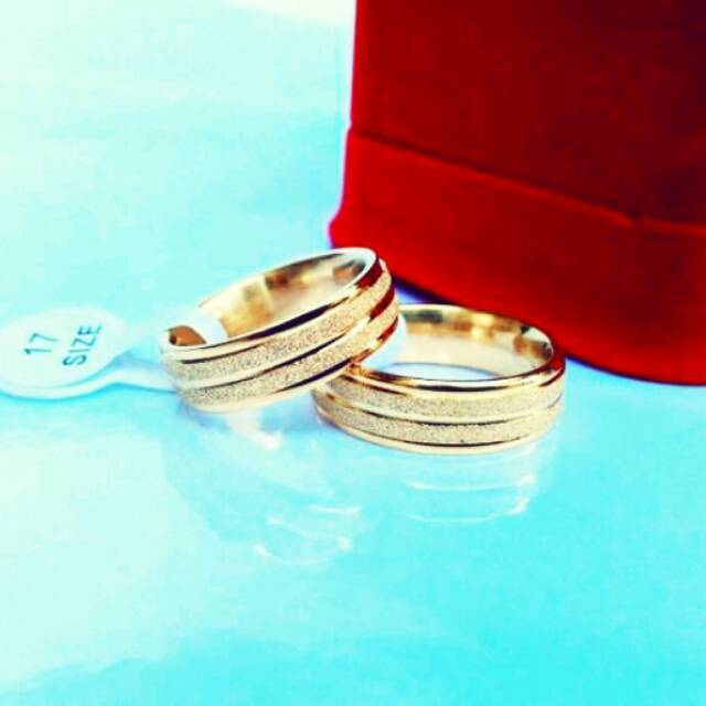 CINCIN COUPLE PASIR EMAS