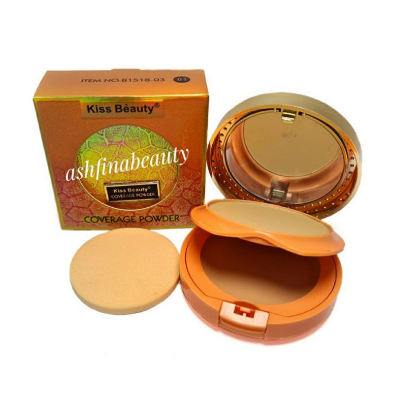 BEDAK KISS BEAUTY COVERAGE POWDER 2in1