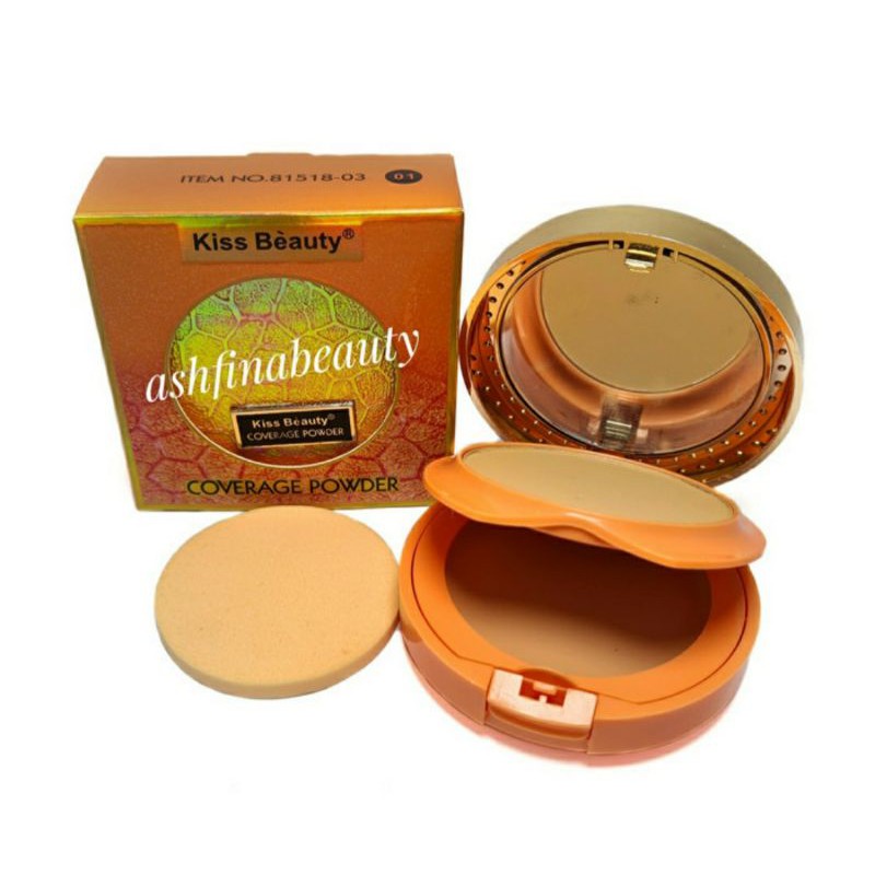 BEDAK KISS BEAUTY COVERAGE POWDER 2in1