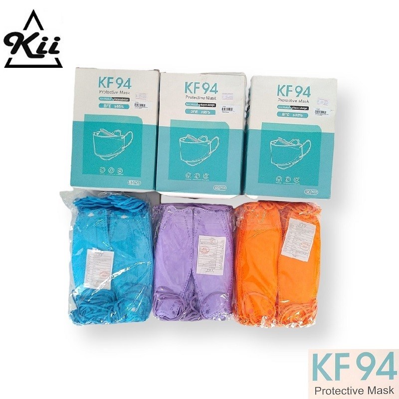 Masker Earlop KF94 Warna 4ply 50pcs - Masker Korea Earlop Anti Virus