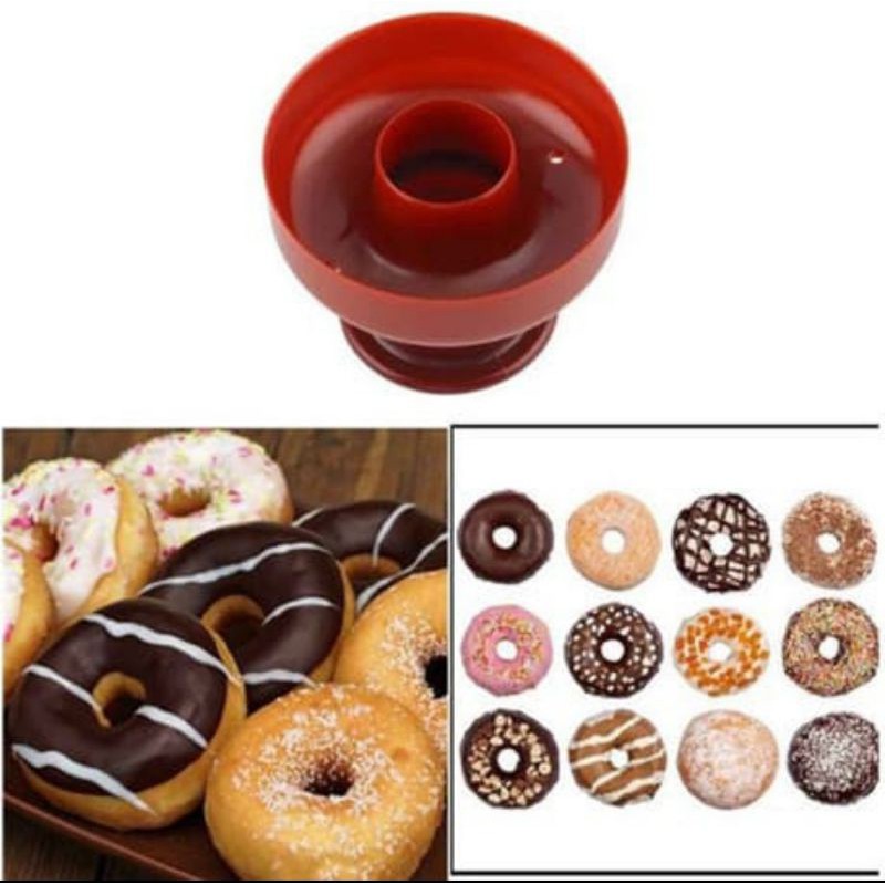 cetakan donat donut plastik anti lengket / loyang donat donut kecil sedang besar