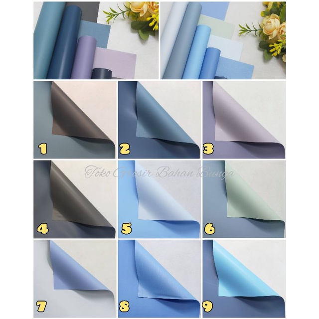 Free Packing   Cellophane Paper Flower Wrapping Paper 2 warna Bicolor Kertas Buket Bunga