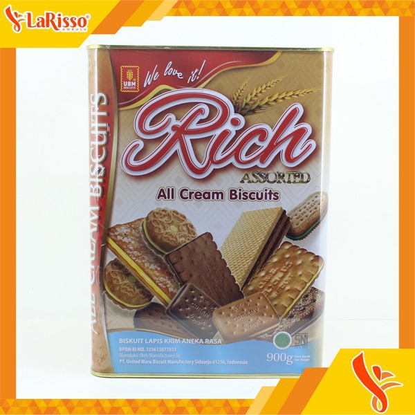 

UBM RICH ALL CREAM BISCUIT 900GR