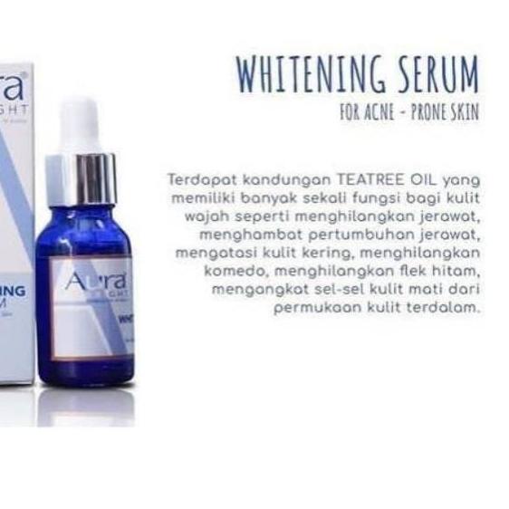 ➬ AURA BRIGHT WHITENING SERUM FOR ACNE ORIGINAL BPOM - SERUM ANTI ACNE ◌