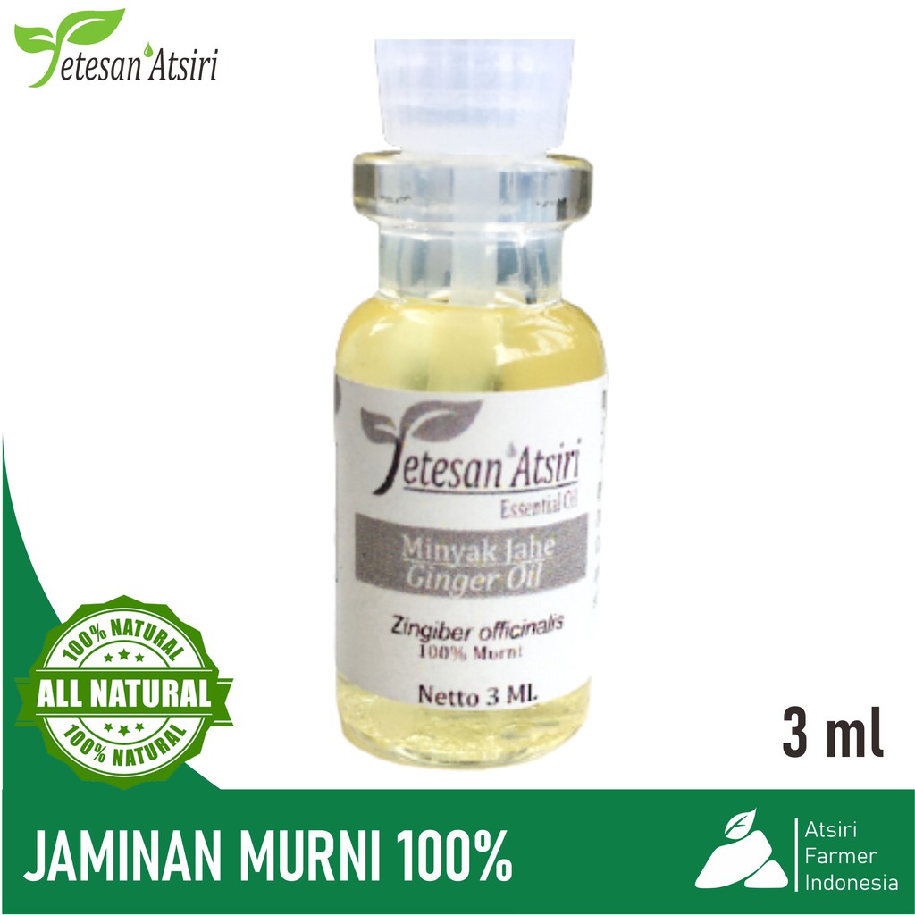 3ml minyak atsiri jahe murni 100% ginger pure essential oil 100% aromatherapy aromaterapi diffuser