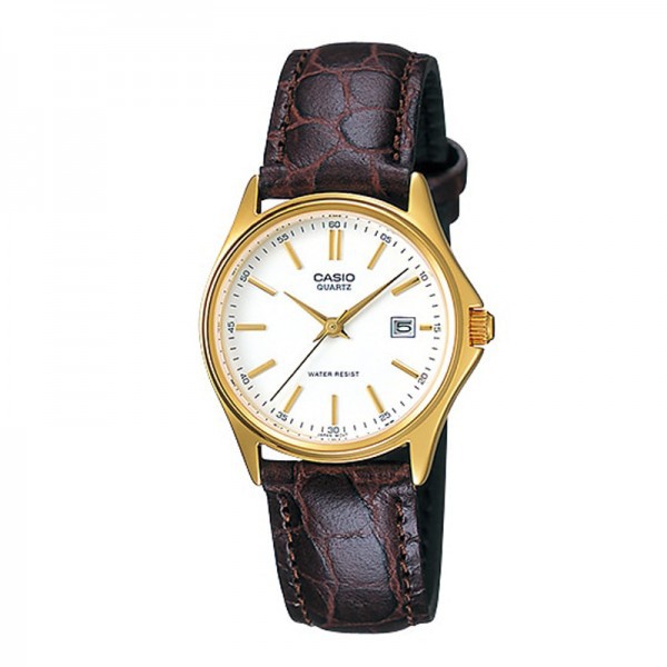 JAM TANGAN CASIO LTP-1183Q-7ADF Jam Tangan Wanita - Gold White