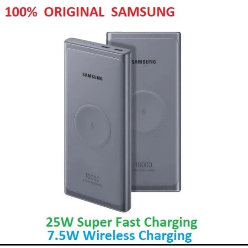 SAMSUNG PowerBank 25W Super Fast Charging + Wireless 10000mAh Original