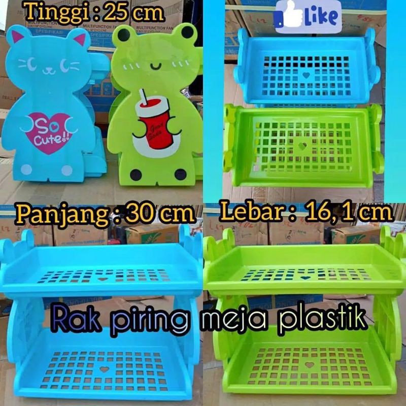 Rak Piring Meja Plastik Murah