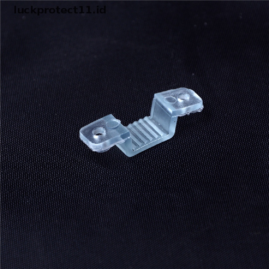 //HG&amp;ID// 100pcs 10mm LED Fixing Silicon Mounting Clips LED Strip Light Connector Clips .