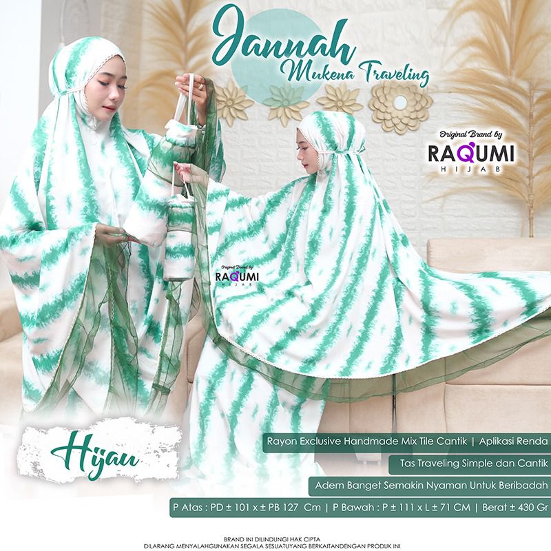 JANNAH MUKENA TRAVELLING BY ORI RAQUMI HIJAB