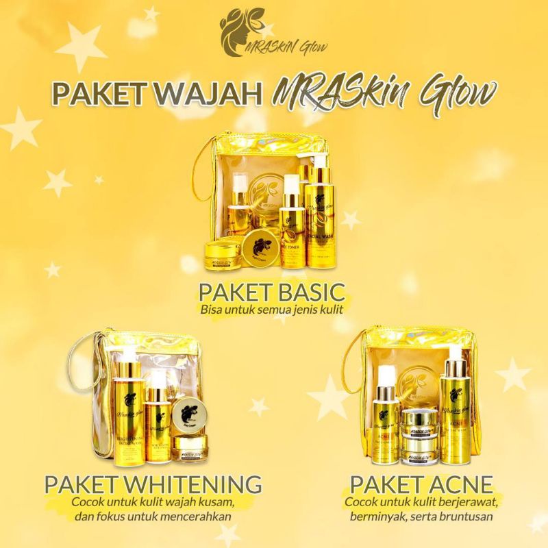 MRASKIN GLOW PAKET SKINCARE WAJAH BPOM ORIGINAL