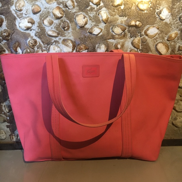 PRELOVED Tas Jinjing Tote Large Bag Tas Wanita Tas Lacoste