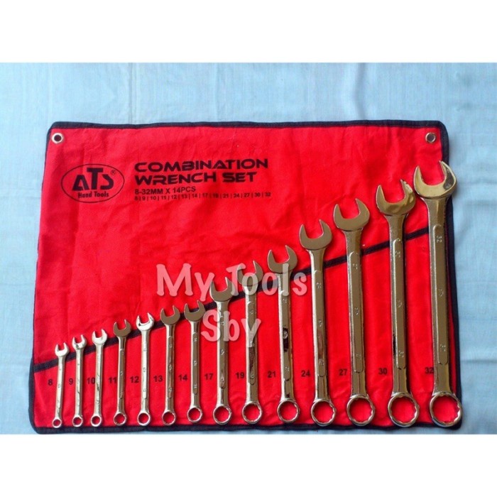 Kunci Ring Pas Set 14 pcs 8-24/ 8-32 mm ATS Murah