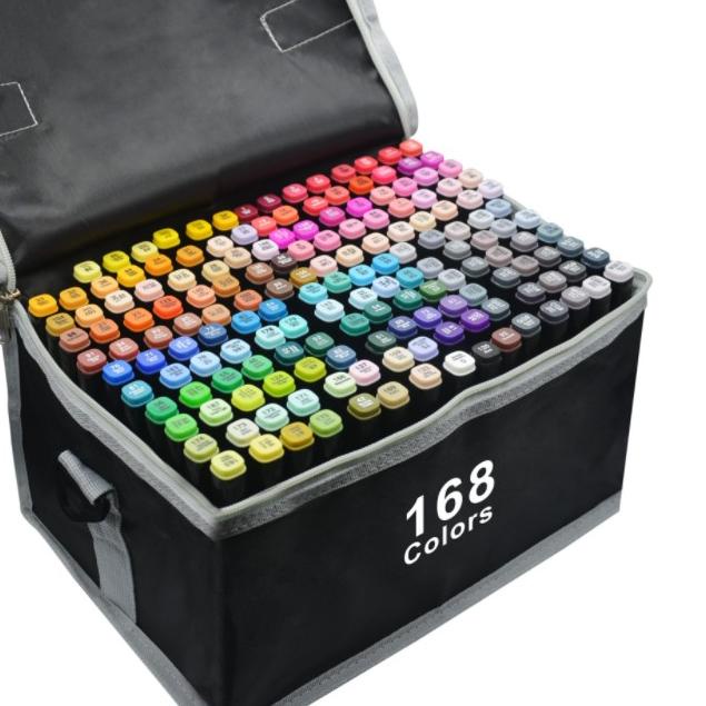 

[E-OAE ✪] Touch Spidol Dual Side Fine Art Marker 12 / 24 / 30 / 36 / 40 / 48 / 60 / 80 / 168 / double headed marker set Multi Color-murah